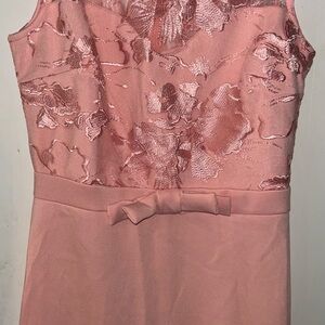 Elegant Pink Floral Dress